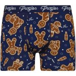 Gingerbread Frogies Christmas modrá hořčicová 9911111198085 – Zboží Dáma