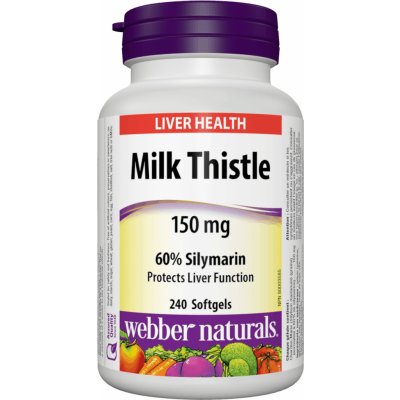 Webber Naturals Ostropestřec mariánský 150 mg 240 tobolek – Hledejceny.cz