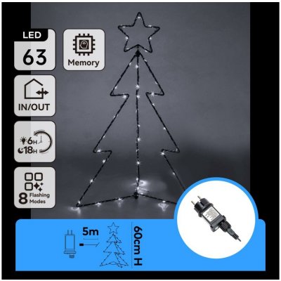 Aigostar B.V. | Aigostar - LED Venkovní vánoční dekorace LED/3,6W/230V 60 cm IP44 studená bílá | B10303Q8S – Hledejceny.cz