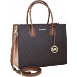 Michael Kors Mercer large logo satchel kabelka brown acorn hnědá – Hledejceny.cz