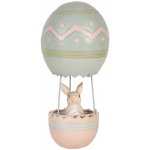 Růžovo-modrá dekorace králík v balónu Ø 12*25 cm – Hledejceny.cz
