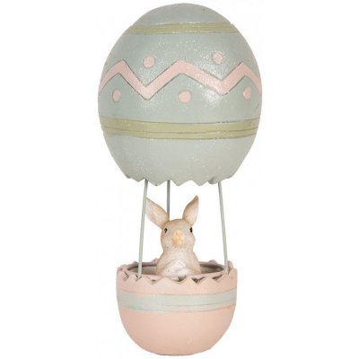 Růžovo-modrá dekorace králík v balónu Ø 12*25 cm – Hledejceny.cz
