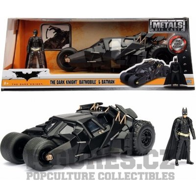 Jada Toys Batman The Dark Knight Diecast Model 1/24 2008 Batmobile s figurkou – Zboží Mobilmania