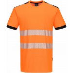 Portwest HI-VIS PW3 PW318 Pánské reflexní tričko s krátkým rukávem HV oranžová/černá 4XL – Zboží Dáma
