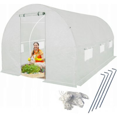 4iQ Group Zahradní foliovník 2x3,5 m bílý – Zboží Dáma