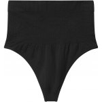 esmara Dámské bezešvé tvarující kalhotky Tanga tanga černá – Zboží Dáma