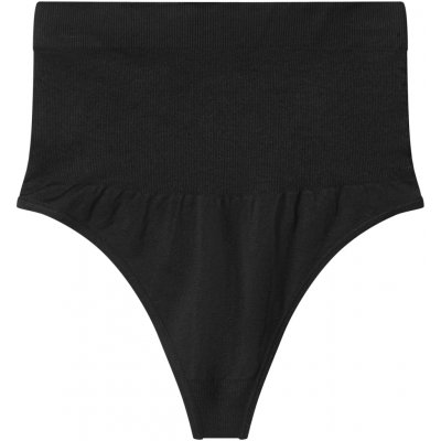 esmara Dámské bezešvé tvarující kalhotky Tanga tanga černá – Zboží Dáma