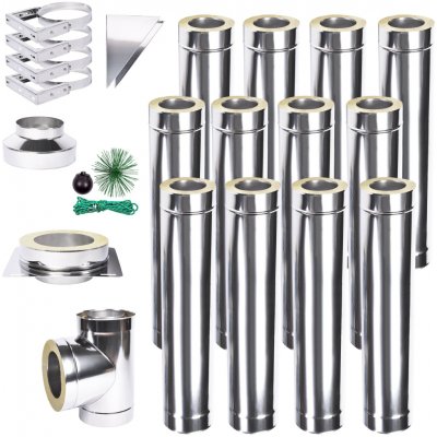 Solid izolovaný komín Slim Plus 1,0 130mm 12m – Zboží Dáma
