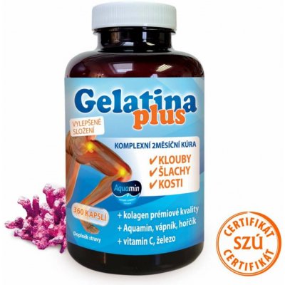 Gelatina Plus Komplexní kúra pro klouby, šlachy a kosti 360 kapslí – Hledejceny.cz