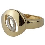 Starlit zlatý prsten se zirkony 2261240731 – Zboží Mobilmania