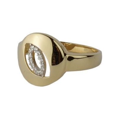 Starlit zlatý prsten se zirkony 2261240731 – Zboží Mobilmania