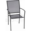 Zahradní židle a křeslo DEOKORK Kovová židle MAYA (černá)