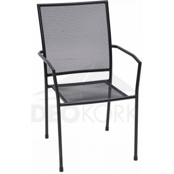 DEOKORK Kovová židle MAYA (černá)