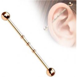 Šperky4U Industrial piercing ID01014-RD