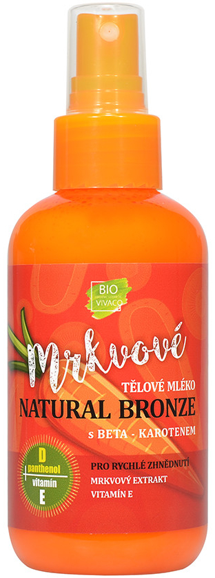 Vivaco 100% přírodní mrkvový opalovací olej bez UV filtrů 150 ml