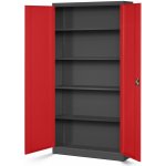 Jan Nowak Plechová skříň C001H Skříňka s panty Uzamykatelná, 195 cm x 90 cm x 40 cm, Barva: Ant – Zboží Dáma