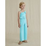 Abel & Lula overal šifónový s páskem tyrkysový – Sleviste.cz