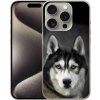 Pouzdro a kryt na mobilní telefon Apple mmCase gelové iPhone 15 Pro - husky