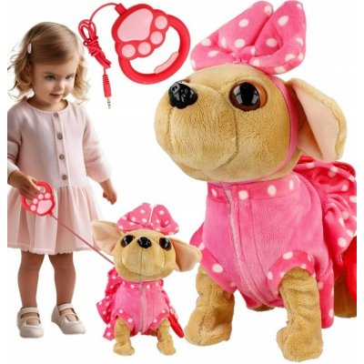 iMex Toys Interaktivní pejsek Chichi na vodítku – Zboží Dáma