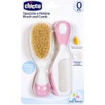 Chicco Baby Moments hřeben na vlasy pro miminka + kartáč na vlasy pro miminka – Zboží Dáma