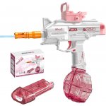 BATTLE Elektrická vodní pistole - UZI-SMG, 2 zásobníky, růžová – Hledejceny.cz
