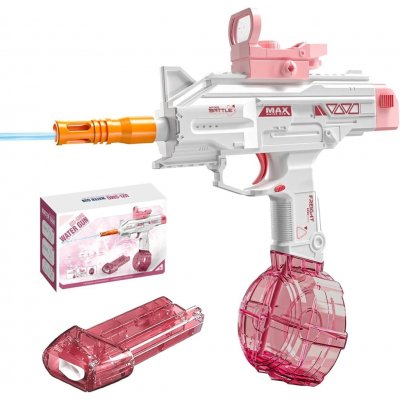 BATTLE Elektrická vodní pistole - UZI-SMG, 2 zásobníky, růžová – Hledejceny.cz