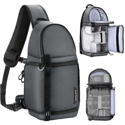 K&F Concept Sling Bag 10L Urban Wander 02 Gray – Hledejceny.cz