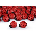 Knoflík dětský velikost 24" beruška, střední, červená – Sleviste.cz