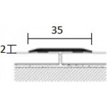 Profilteam přechodová lišta Stříbrná E01 35mm 2,7 m – HobbyKompas.cz