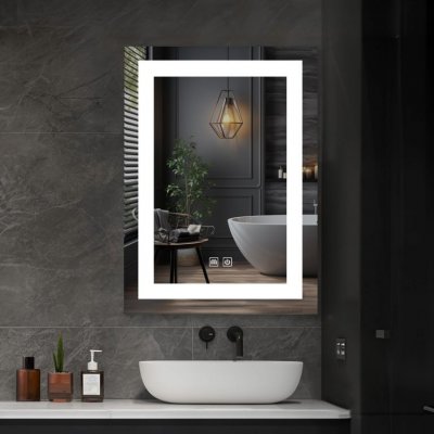 IREDA Koupelnové zrcadlo s LED osvětlením 80 x 60 cm 92029 – Hledejceny.cz