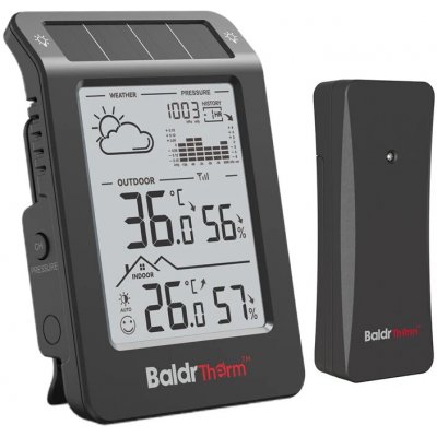 BALDRTHERM B0596WT2H2P-V1 Solární meteorologická stanice (černá) – Sleviste.cz