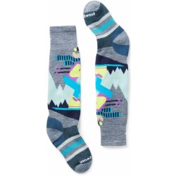 Smartwool K WINTERSPORT FC MOUNTAIN PTRN OTC pewter blue S