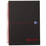 OXFORD Black n Red Notebook A5 čtverečkovaný – Zbozi.Blesk.cz