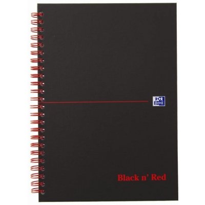 OXFORD Black n Red Notebook A5 čtverečkovaný – Zbozi.Blesk.cz
