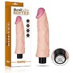 LoveToy REAL SOFTEE Vibrating Dildo 8,3" – Zboží Mobilmania