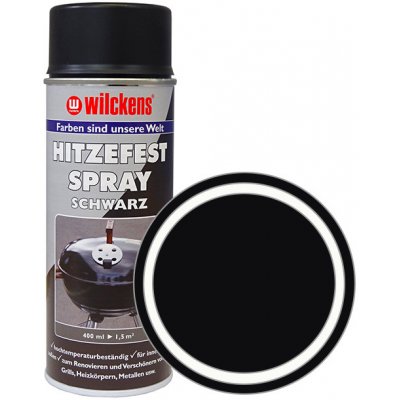 WILCKENS Tepelně odolná barva ve spreji matná Hitzefest Spray 400 ml černá