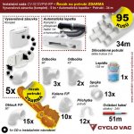 Instalační sada - Potrubí (34m) Zásuvkový komplet Del.(5ks) A.L. – Zbozi.Blesk.cz