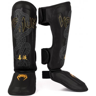 Venum Serpenti Shin Guards - Black/Silver/Gold – Zboží Dáma
