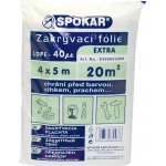 Spokar 8300053200 - Zakrývací fólie 4 x 5 m, LDPE 40µ EXTRA – Zboží Mobilmania