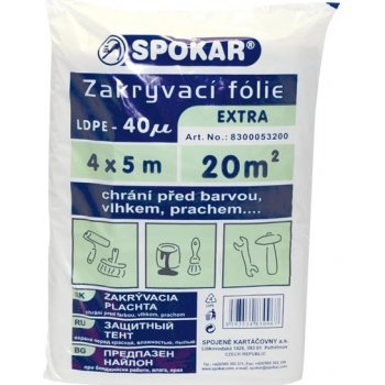 Spokar 8300053200 - Zakrývací fólie 4 x 5 m, LDPE 40µ EXTRA