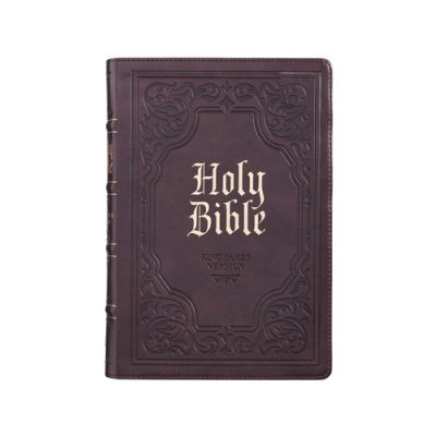 KJV Bible Giant Print Full Size Dark Brown – Zboží Dáma