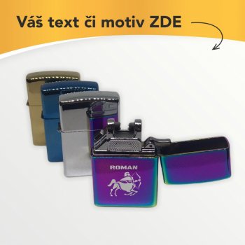 ZIPPO USB Plazmový imitace s vlastním textem nebo logem