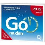 SIM karta O2 s tarifem GO na den - kredit 100 Kč – Sleviste.cz