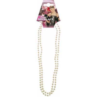 Perlový náhrdelník bílý 57 cm