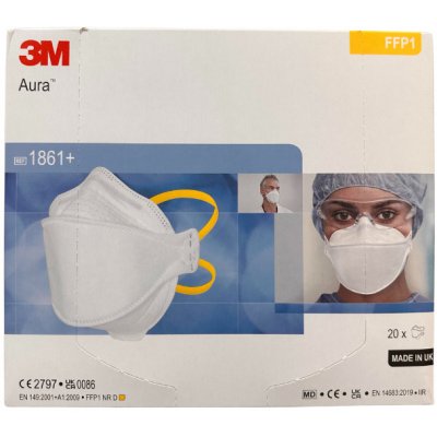 3M FFP1 Aura 1861+ Filtrační polomaska bez ventilku – HobbyKompas.cz