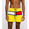 Koupací šortky, boardshorts Tommy Hilfiger pánské žluté plavky