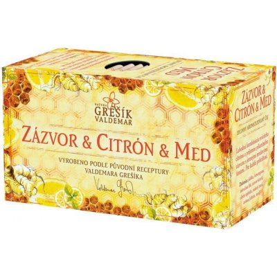 Grešík Zázvor citrón a med čaj 20 x 1,5 g – Zbozi.Blesk.cz
