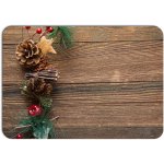 PokojovaDekorace.cz Vánoční prostírání 177 Dřevo a ozdoby 43x30cm – Zboží Dáma