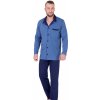 Pánské pyžamo Pánské pyžamo Big Norbert 826 HOTBERG 3XL modrá