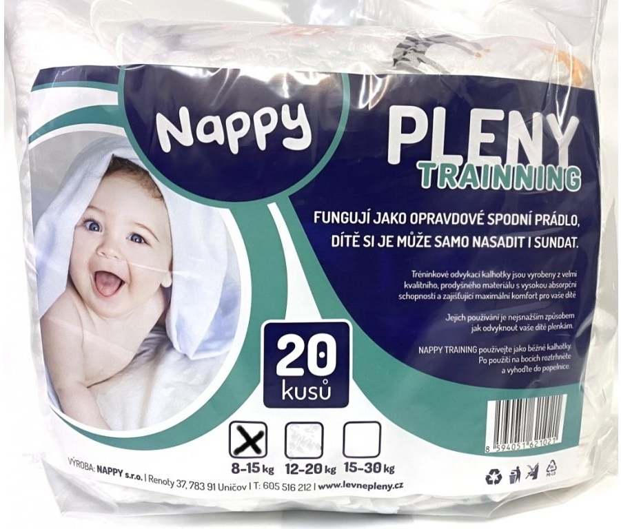 NAPPY Training 8-15 kg 20 ks